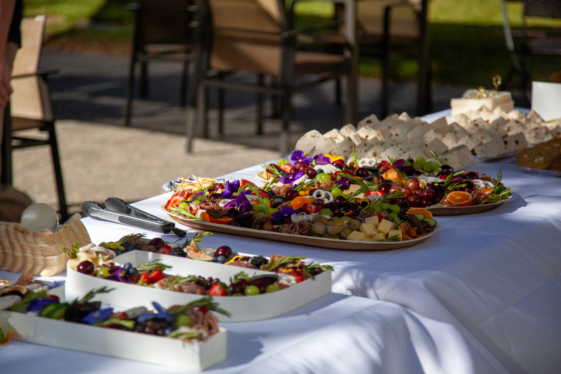Catering display at a Decade 1 event