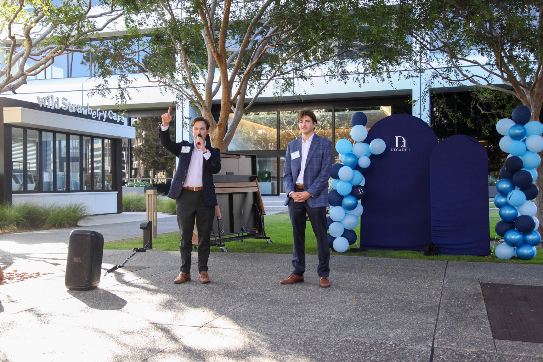 Decade 1 officers giving remarks at the launch event